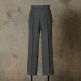 IGT WIDE BELT WOOL TROUSERS