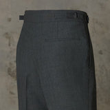 IGT WIDE BELT WOOL TROUSERS