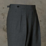 IGT WIDE BELT WOOL TROUSERS