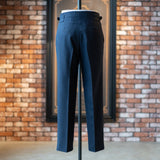 IGT MARLING&EVANS HOUNDS TOOTH FLANNEL TAPERED TROUSERS