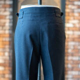 IGT MARLING&EVANS HOUNDS TOOTH FLANNEL TAPERED TROUSERS