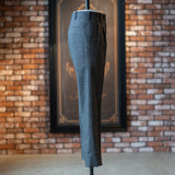 IGT VBC GRAY FLANNEL TAPERED TROUSERS