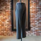 IGT VBC GRAY FLANNEL TAPERED TROUSERS