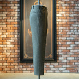 IGT MARLING & EVANS GLEN CHECK FLANNEL TAPERED TROUSERS