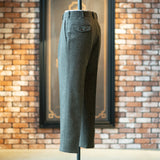 IGT MARLING & EVANS GLEN CHECK FLANNEL TAPERED TROUSERS