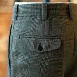 IGT MARLING & EVANS GLEN CHECK FLANNEL TAPERED TROUSERS