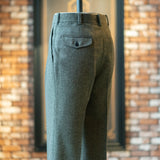 IGT MARLING & EVANS GLEN CHECK FLANNEL TAPERED TROUSERS