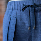IGT LINEN CUPRO TAPERED EASY TROUSERS