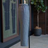 IGT LINEN STRIPE TAPERED EASY TROUSERS