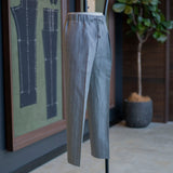 IGT LINEN STRIPE TAPERED EASY TROUSERS