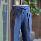 IGT LINEN CUPRO TAPERED EASY TROUSERS