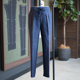 IGT LINEN CUPRO TAPERED EASY TROUSERS