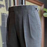 IGT 2PLY HI-TWISTED WOOL TROUSERS