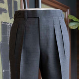 IGT 2PLY HI-TWISTED WOOL TROUSERS