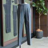 IGT BIO WASH DENIM 2PLEATS TROUSERS