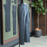IGT BIO WASH DENIM 2PLEATS TROUSERS