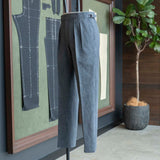 IGT BIO WASH DENIM 2PLEATS TROUSERS