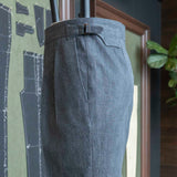 IGT BIO WASH DENIM 2PLEATS TROUSERS