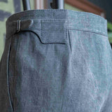 IGT BIO WASH DENIM 2PLEATS TROUSERS