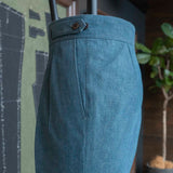 IGT BIO WASH DENIM GURKHA TROUSERS