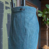 IGT BIO WASH DENIM GURKHA TROUSERS