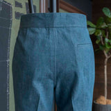 IGT BIO WASH DENIM GURKHA TROUSERS