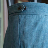 IGT BIO WASH DENIM GURKHA TROUSERS