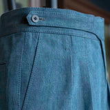 IGT BIO WASH DENIM GURKHA TROUSERS