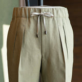 IGT IRISH LINEN TAPERED EASY TROUSERS