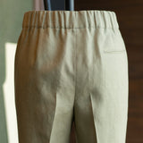 IGT IRISH LINEN TAPERED EASY TROUSERS