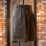 O-RING ULTRASUEDE 2PLEATED SHORTS