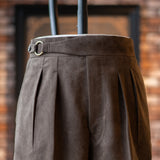 O-RING ULTRASUEDE 2PLEATED SHORTS
