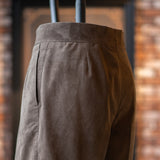 O-RING ULTRASUEDE 2PLEATED SHORTS