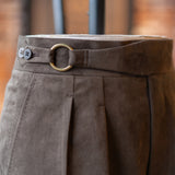 O-RING ULTRASUEDE 2PLEATED SHORTS