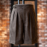 O-RING ULTRASUEDE 2PLEATED SHORTS