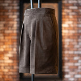 O-RING ULTRASUEDE 2PLEATED SHORTS