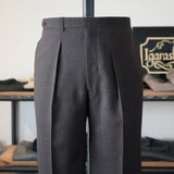 IGT DARK BROWN FRESCO TROUSERS