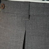 IGT DARK BROWN FRESCO TROUSERS