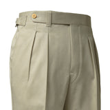 IGT COTTON CHINO SIDE ADJUSTER TROUSERS BEIGE