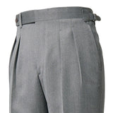 IGT COVERT CLOTH SIDE ADJUSTER TROUSERS LIGHT GRAY