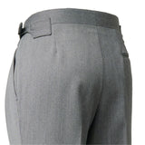 IGT COVERT CLOTH SIDE ADJUSTER TROUSERS LIGHT GRAY