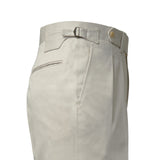 IGT COTTON CHINO SIDE ADJUSTER TROUSERS IVORY