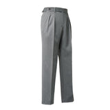 IGT COVERT CLOTH SIDE ADJUSTER TROUSERS LIGHT GRAY