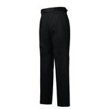 IGT COTTON CHINO SIDE ADJUSTER TROUSERS BLACK