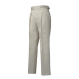 IGT COTTON CHINO SIDE ADJUSTER TROUSERS IVORY