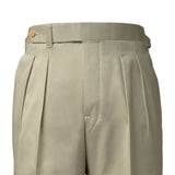 IGT COTTON CHINO SIDE ADJUSTER TROUSERS BEIGE