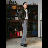 IGT WIDE BELT WOOL TROUSERS