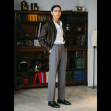 IGT WIDE BELT WOOL TROUSERS