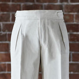 IGT WHITE DENIM SERIES DENIM GURKHA TROUSERS