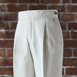 IGT WHITE DENIM SERIES DENIM GURKHA TROUSERS